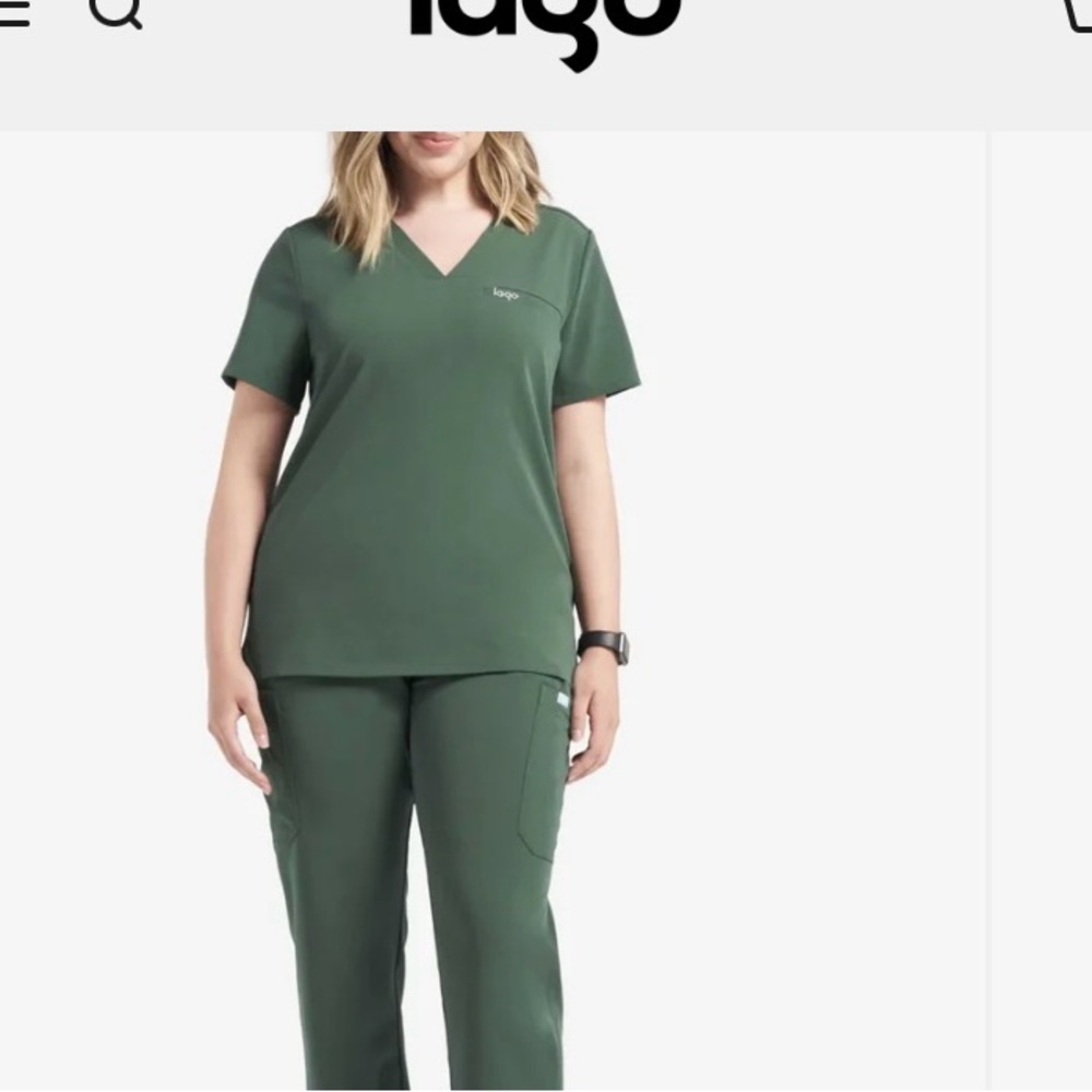 Large 1-pocket scrub top